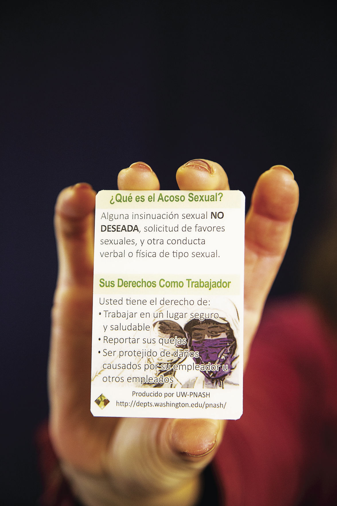 image of hand holding wallet card