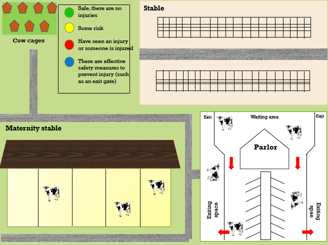 Image of dairy farm hazard map