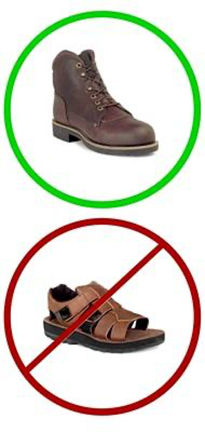 Etiqueta para Caja de Botas. Solo botas de trabajo.