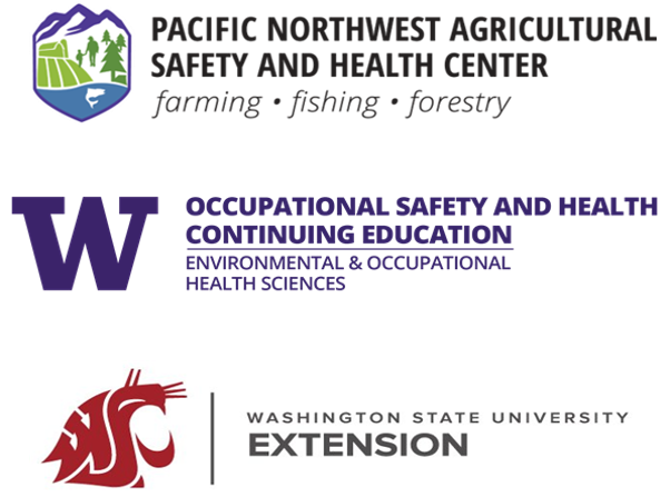 logos for UW PNASH, WSU Extension, and NWCOHS