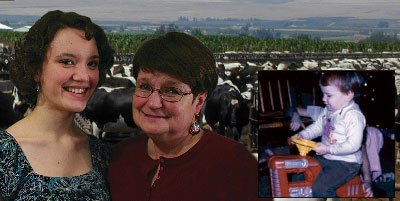 Gloria describes her toddlers fall into a manure pit