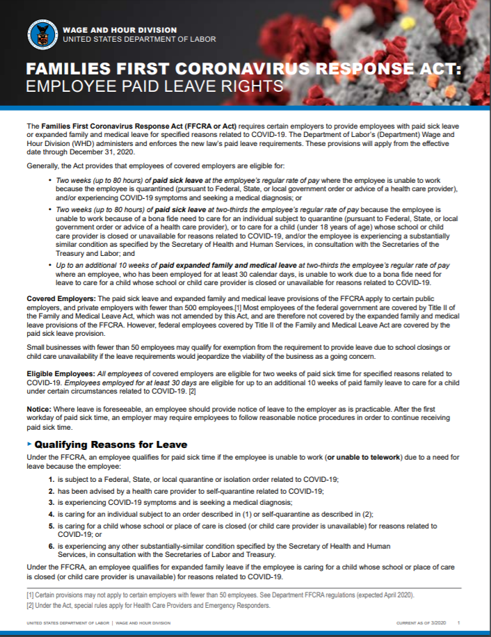 FFCRA dda