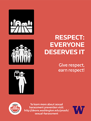 Image of poster respect everyone deserves it