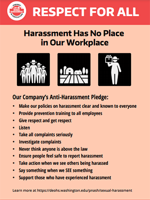 Image of poster respect everyone deserves it