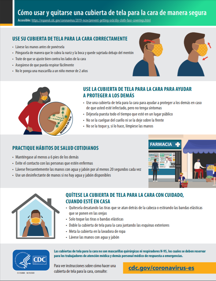 cdc face covering safe span