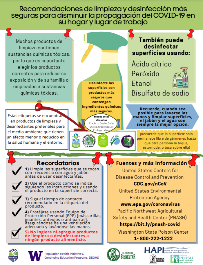 recommendations for cleaning