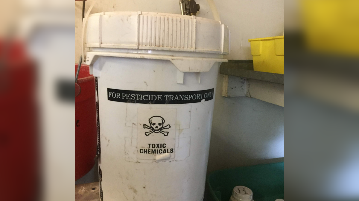 White transport bucket