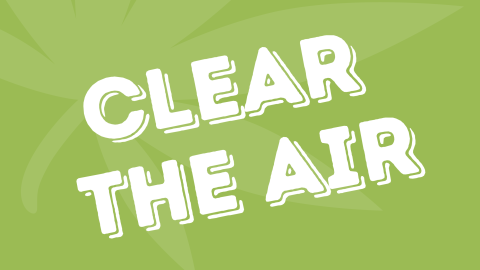 Graphic reading: Clean the air